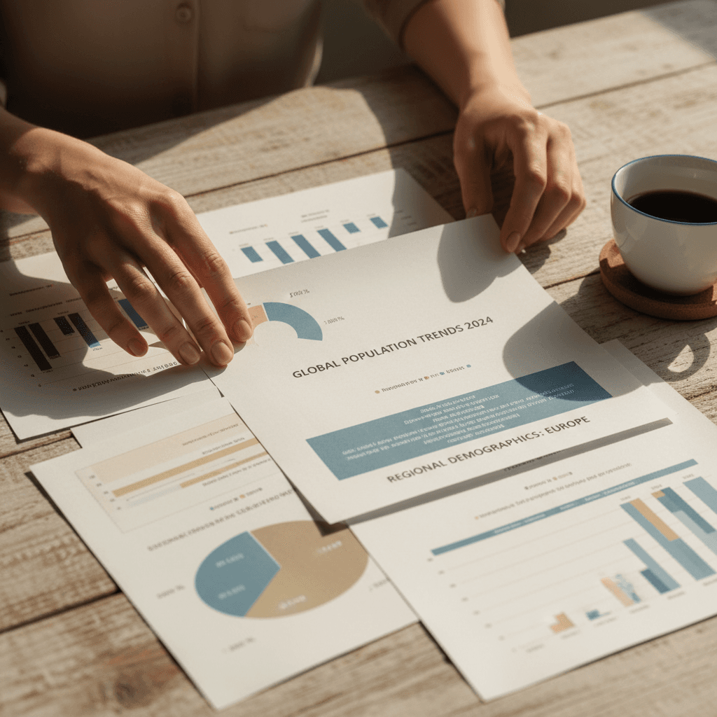 Analyst reviewing market data reports