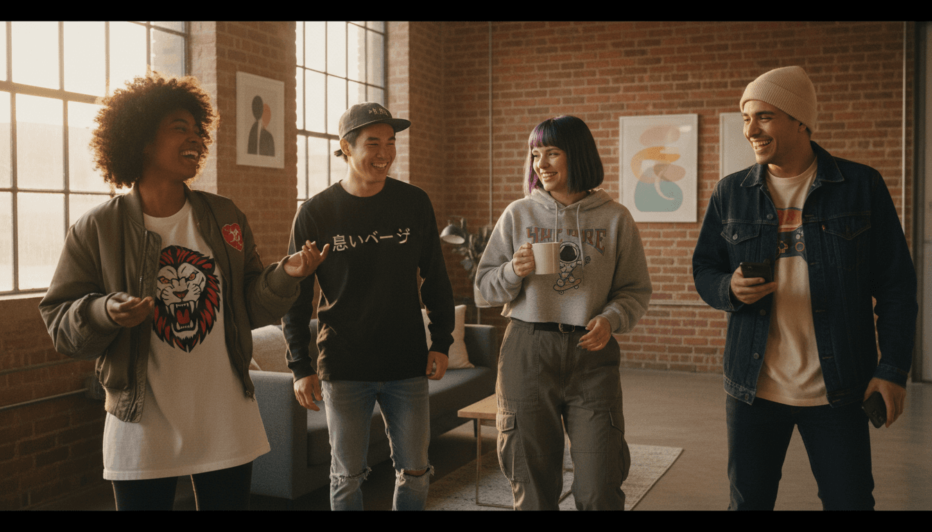 Diverse brand ambassador team ready for event